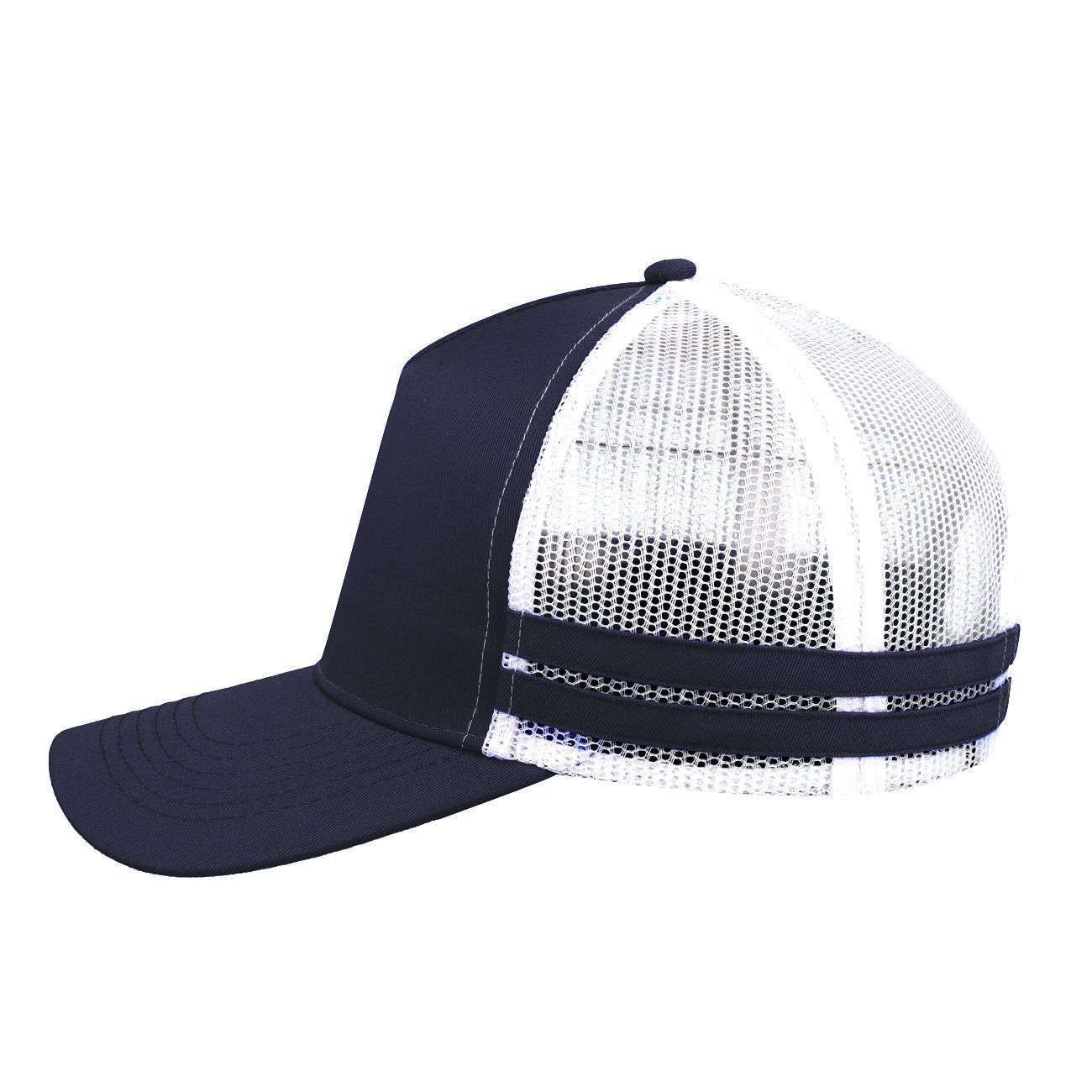 F24503 Headwear24 Striped Trucker Cap - Image 23