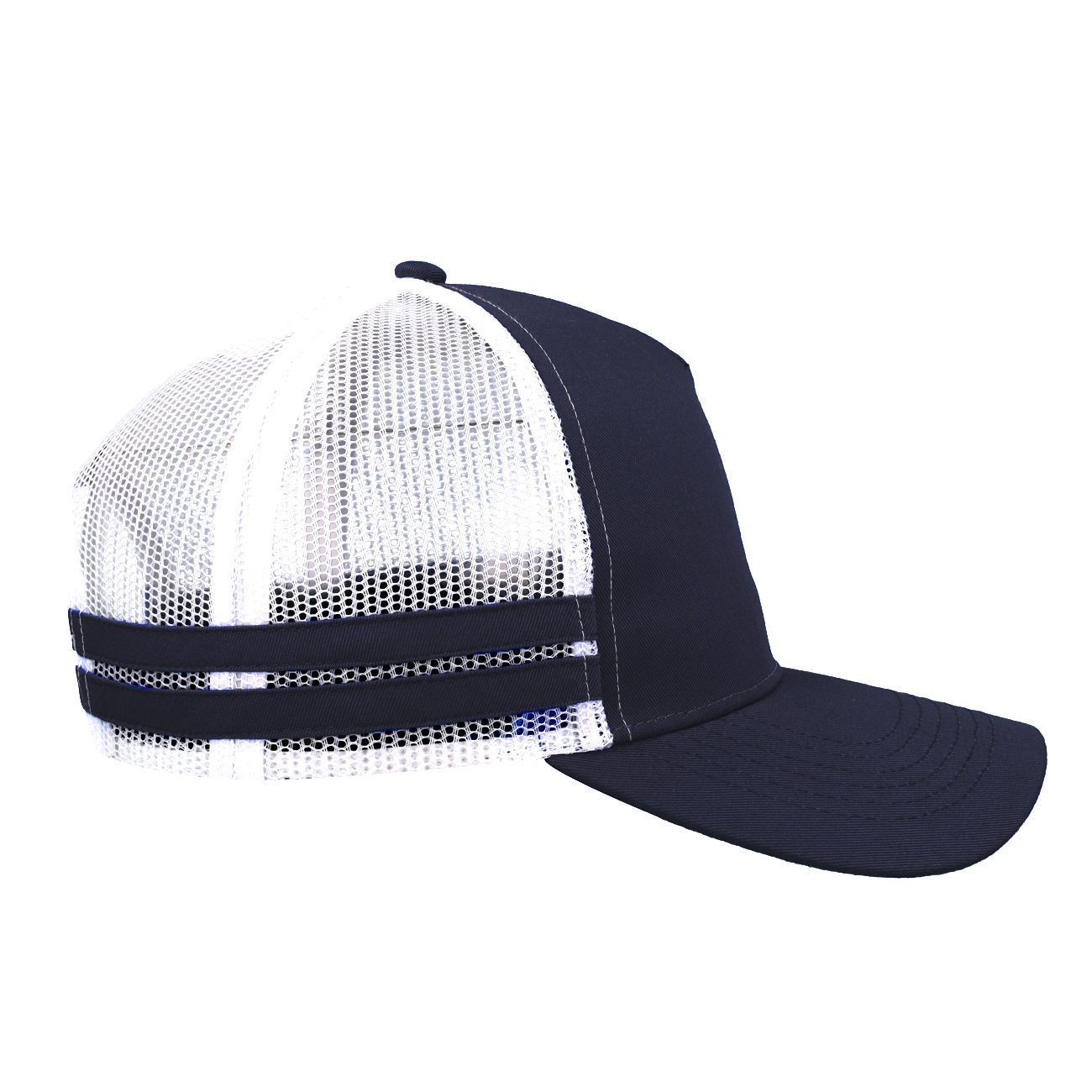 F24503 Headwear24 Striped Trucker Cap - Image 24