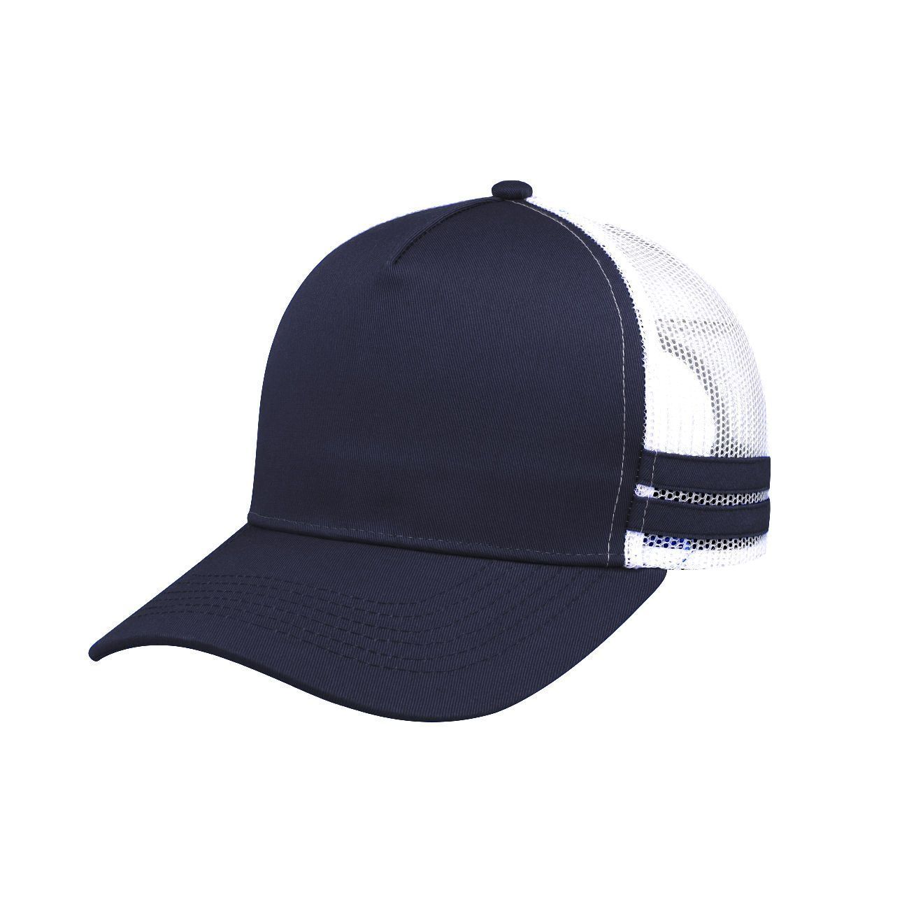 F24503 Headwear24 Striped Trucker Cap - Image 20