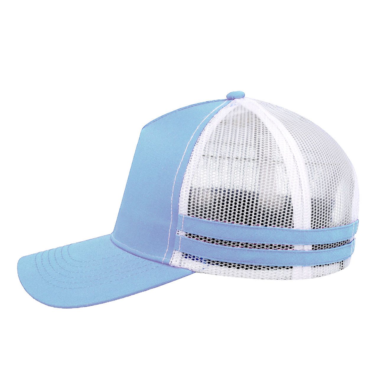 F24503 Headwear24 Striped Trucker Cap - Image 35