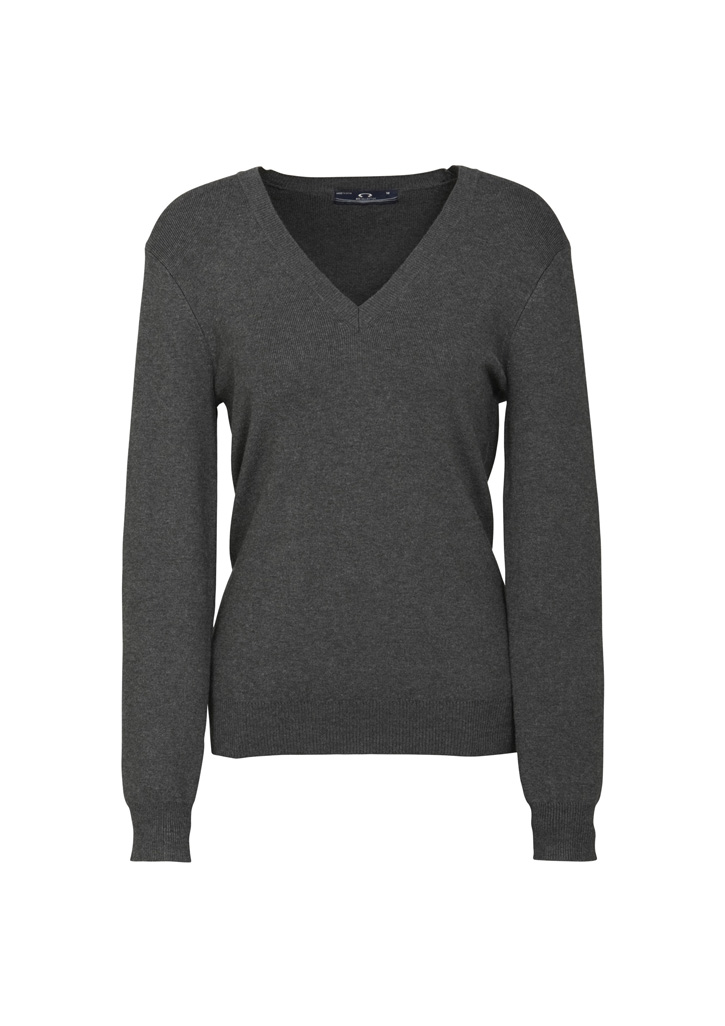 Womens V-Neck Knit Pullover - Image 16