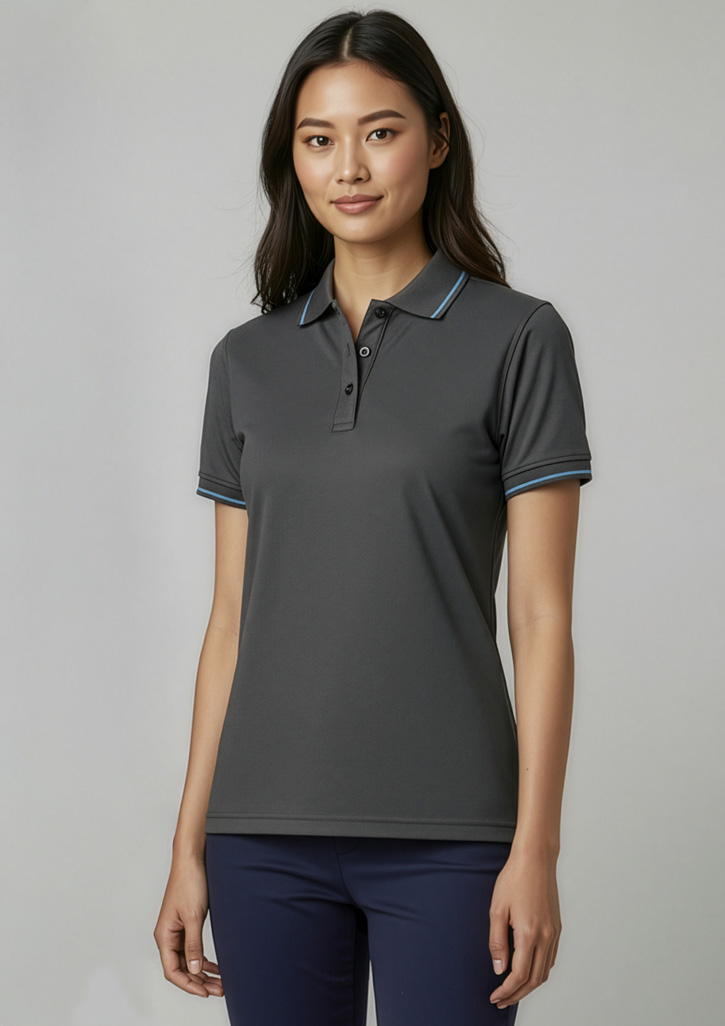 Womens Jet Short Sleeve Polo - Image 21
