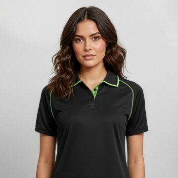 Womens Fusion Short Sleeve Polo