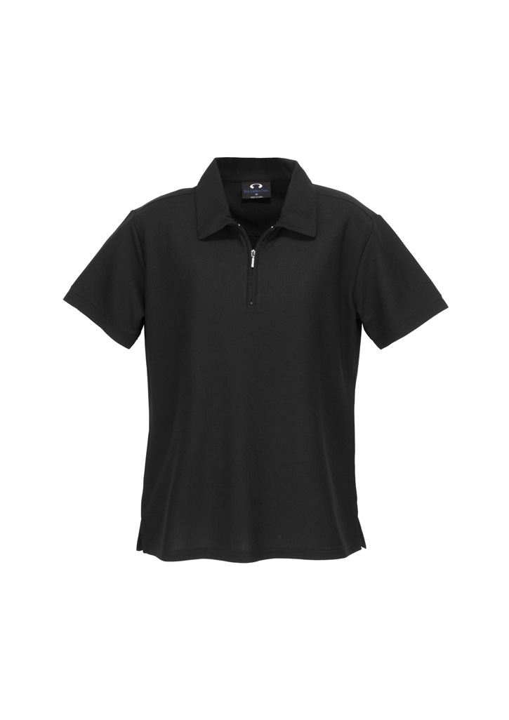 Womens Micro Waffle Short Sleeve Polo - Image 12