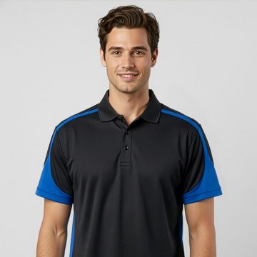 Mens Talon Short Sleeve Polo