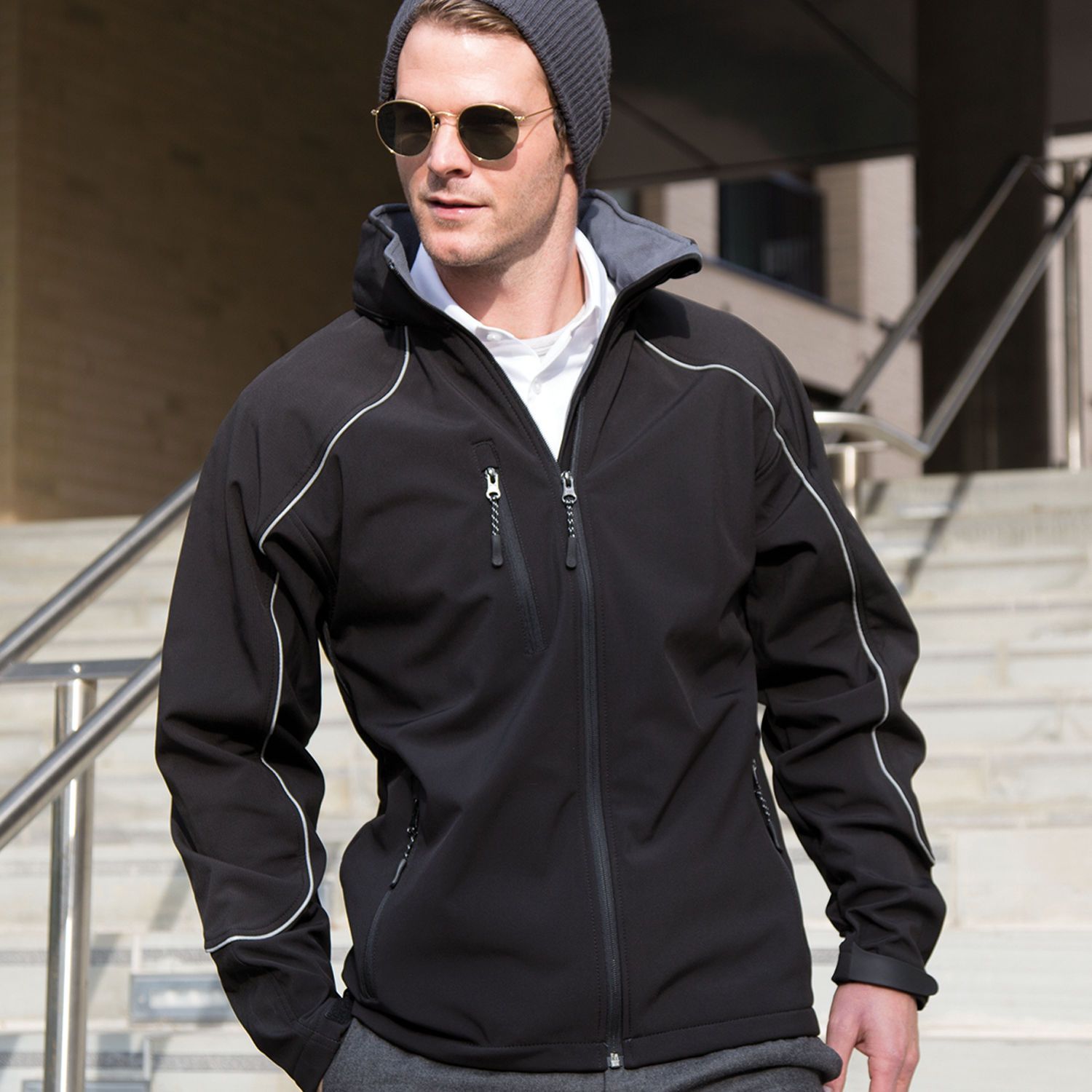 R118X Result Adult Ice Fell Hooded Softshell Jacket - Image 3