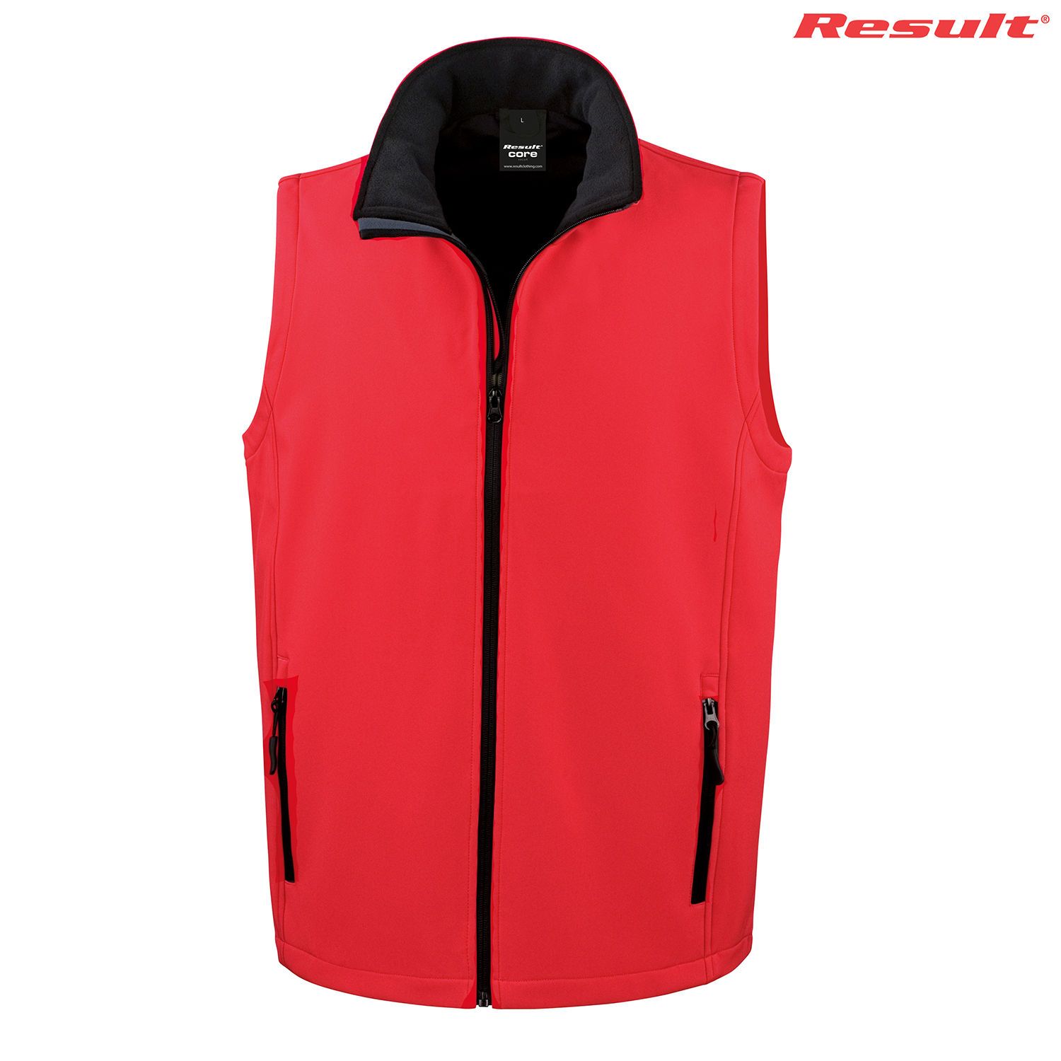 R232m Result Adult Printable Softshell Vest - Image 9