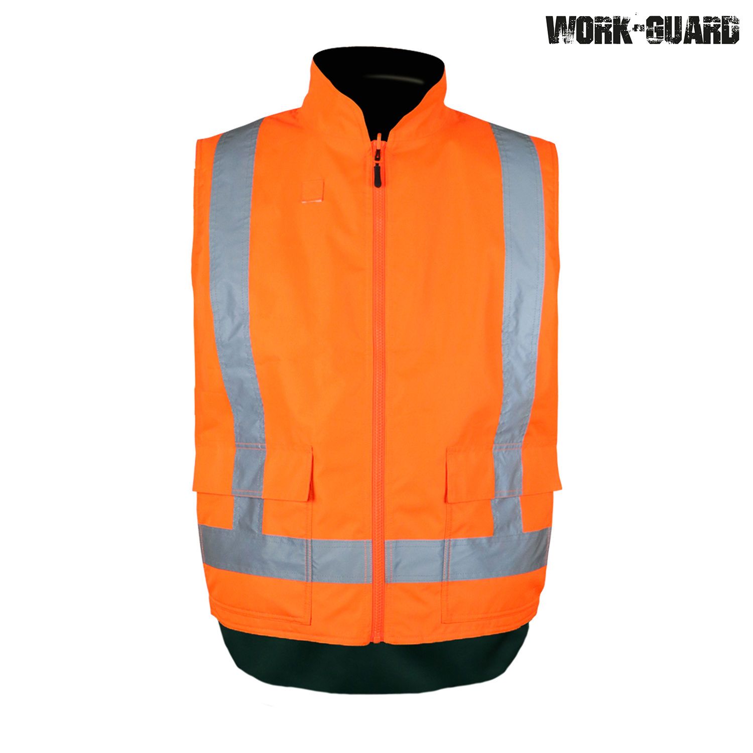 R461x Work-Guard Reversible Fleece Lined Safety Vest Day/night - Image 4