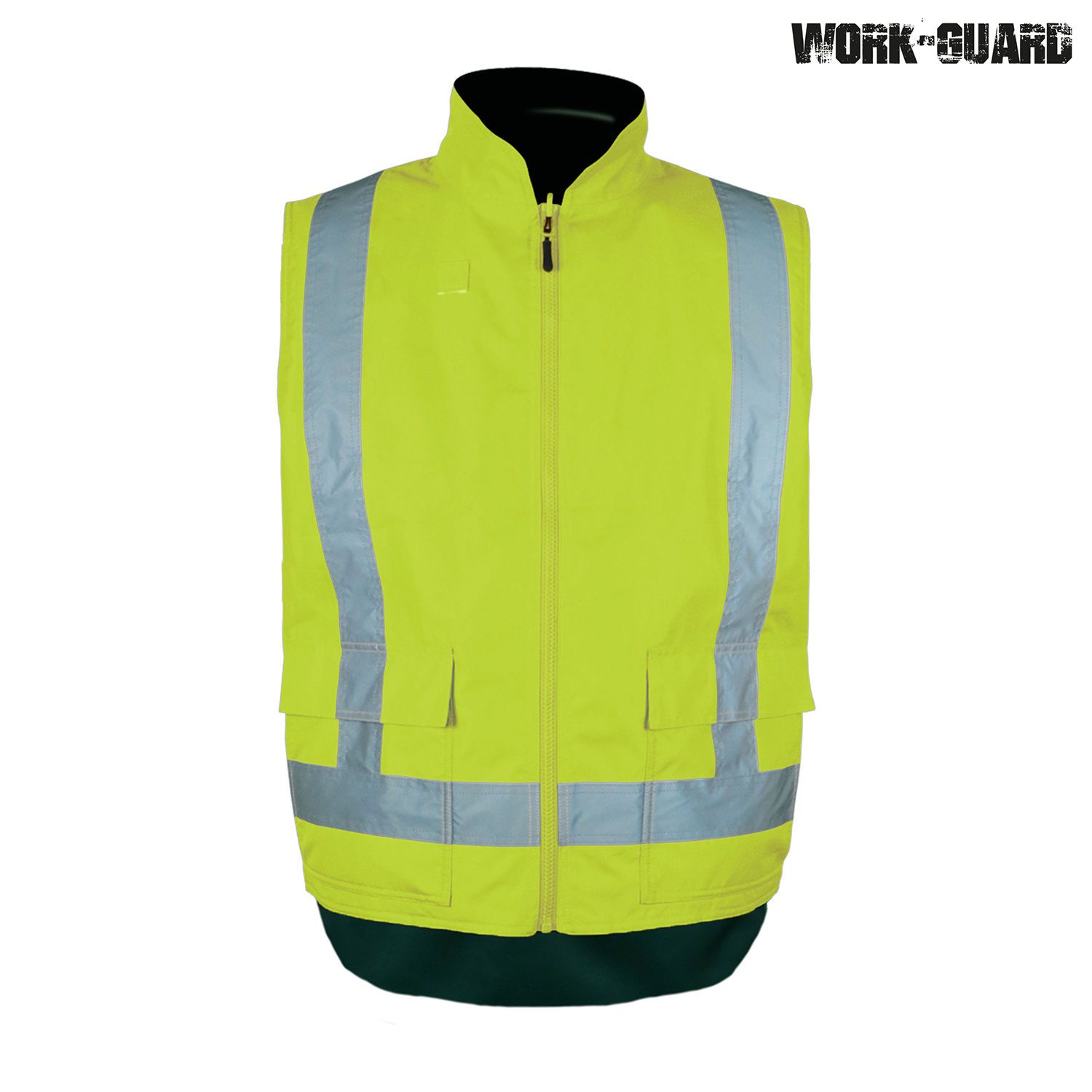 R461x Work-Guard Reversible Fleece Lined Safety Vest Day/night - Image 6