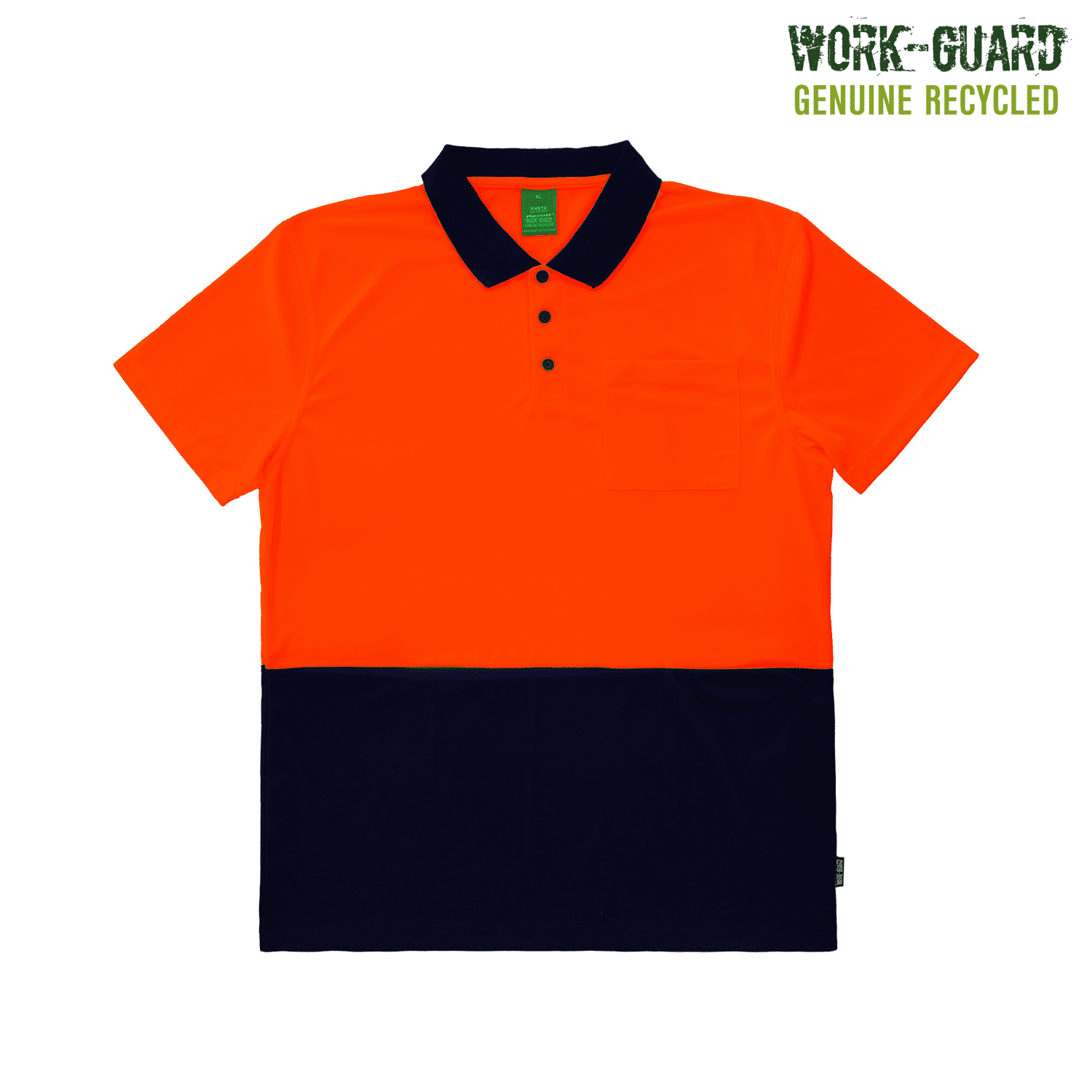 R481X Work-Guard Recycled Hi Vis Polo - Image 4