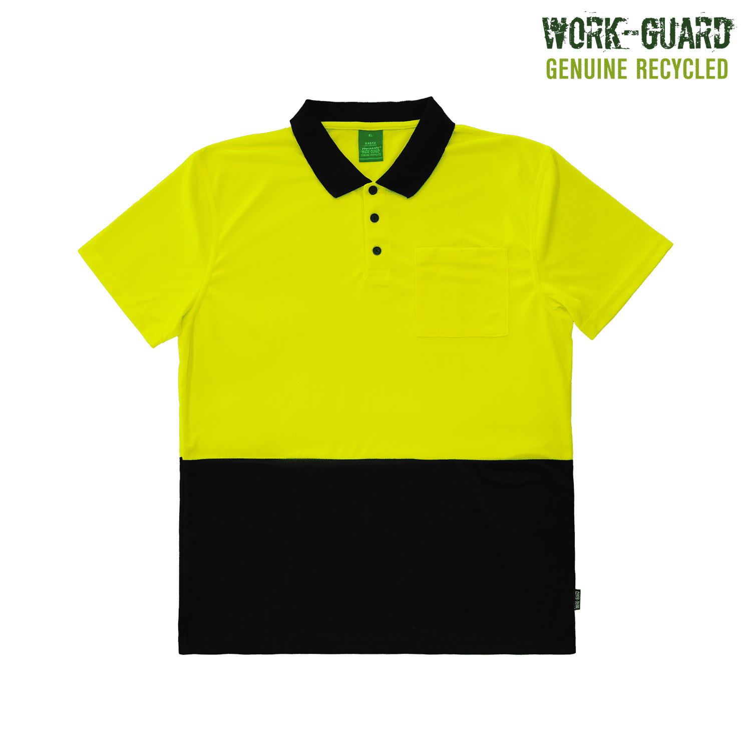 R481X Work-Guard Recycled Hi Vis Polo - Image 6