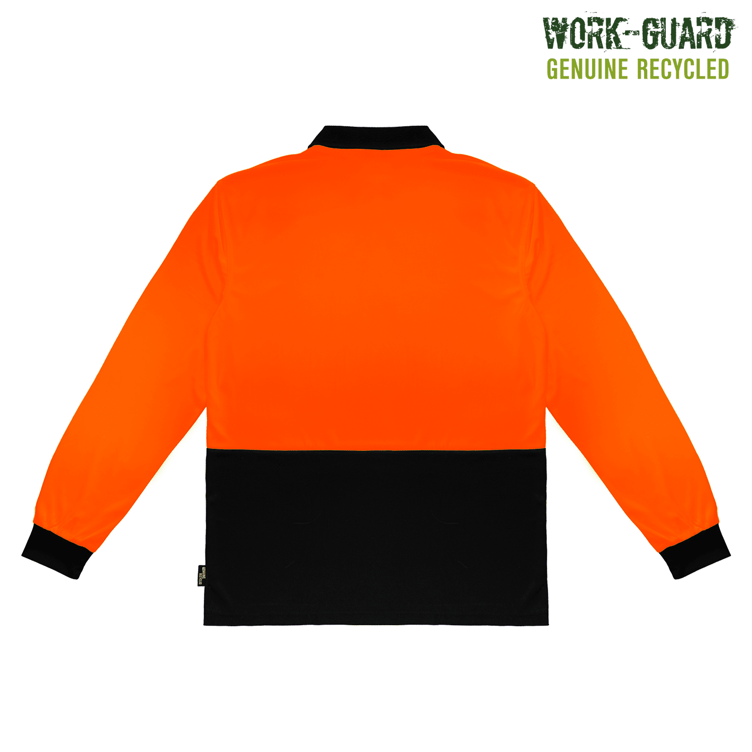 R482X Work-Guard Recycled Hi Vis Longsleeve Polo - Image 3