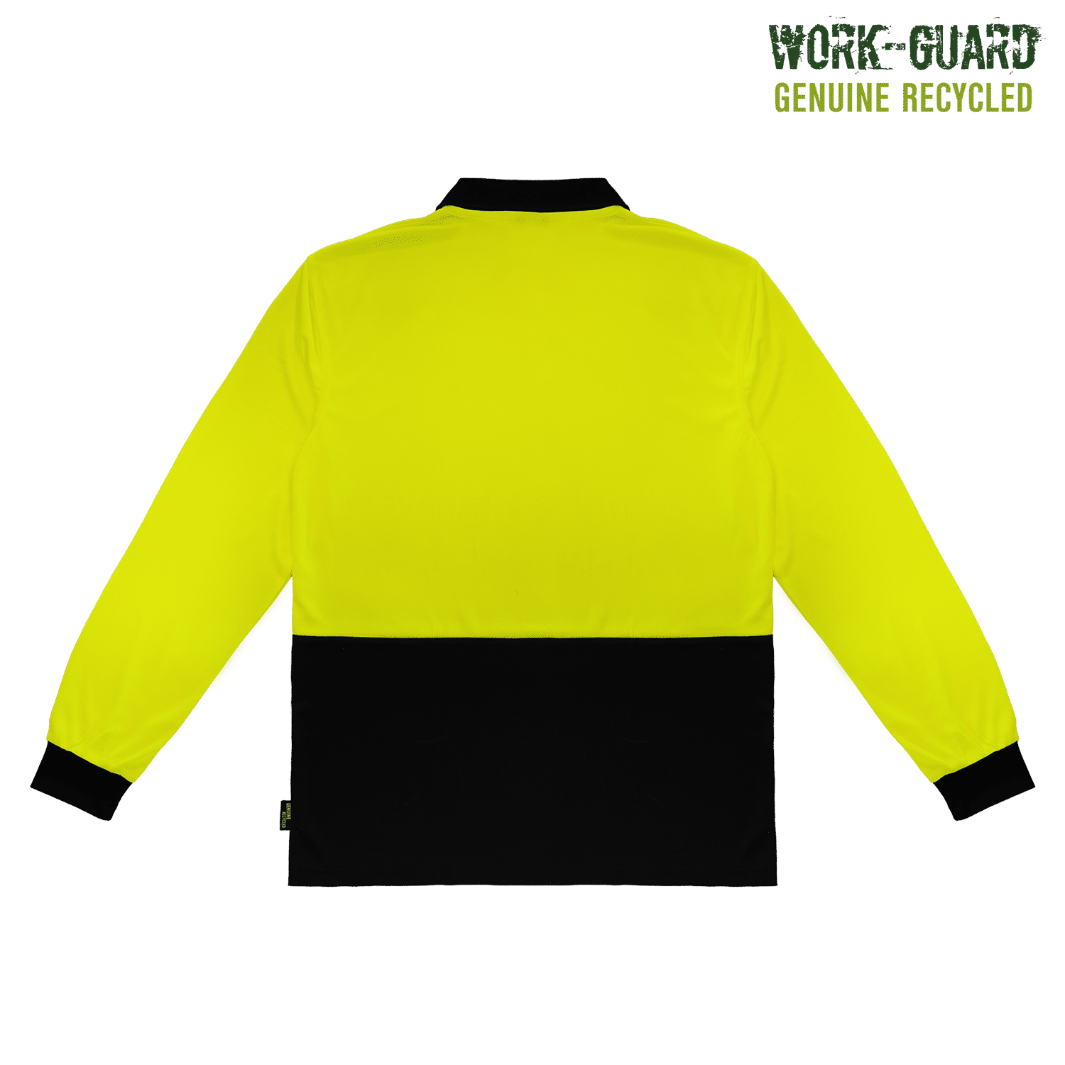 R482X Work-Guard Recycled Hi Vis Longsleeve Polo - Image 12