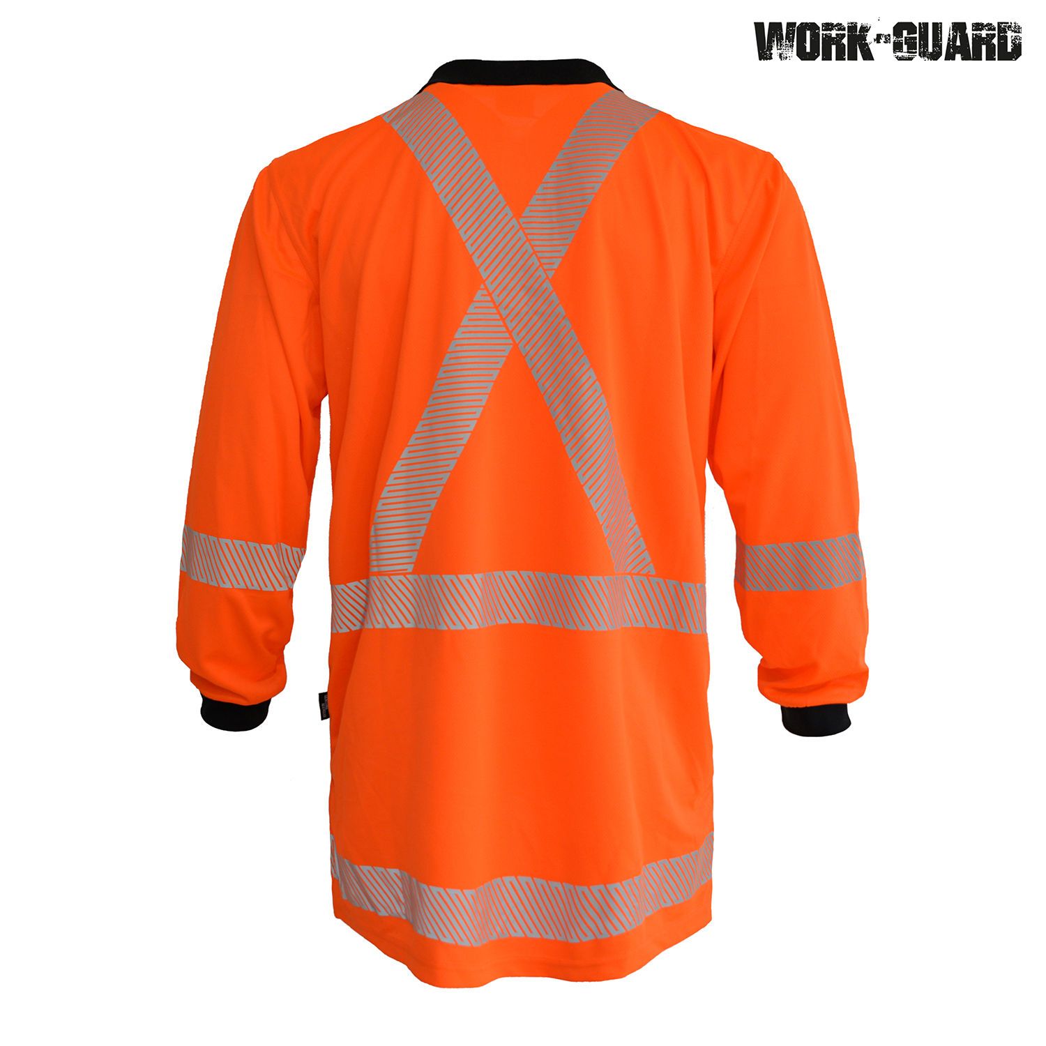 R483X Work-Guard Recycled Hi Vis TTMC Long Sleeve Polo - Image 7