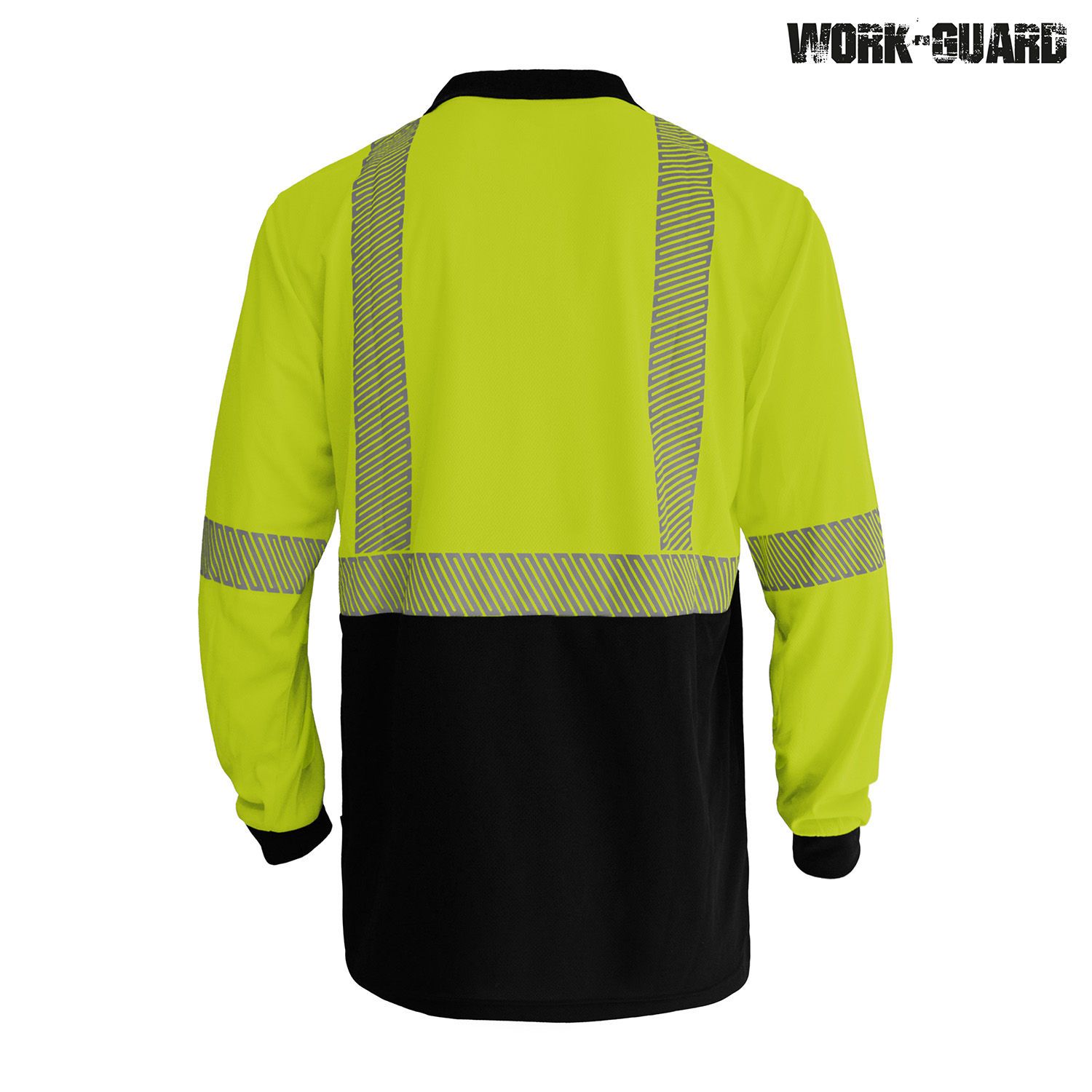 R486X Work-Guard Recycled Hi Vis Long Sleeve Day/Night Polo - Image 17