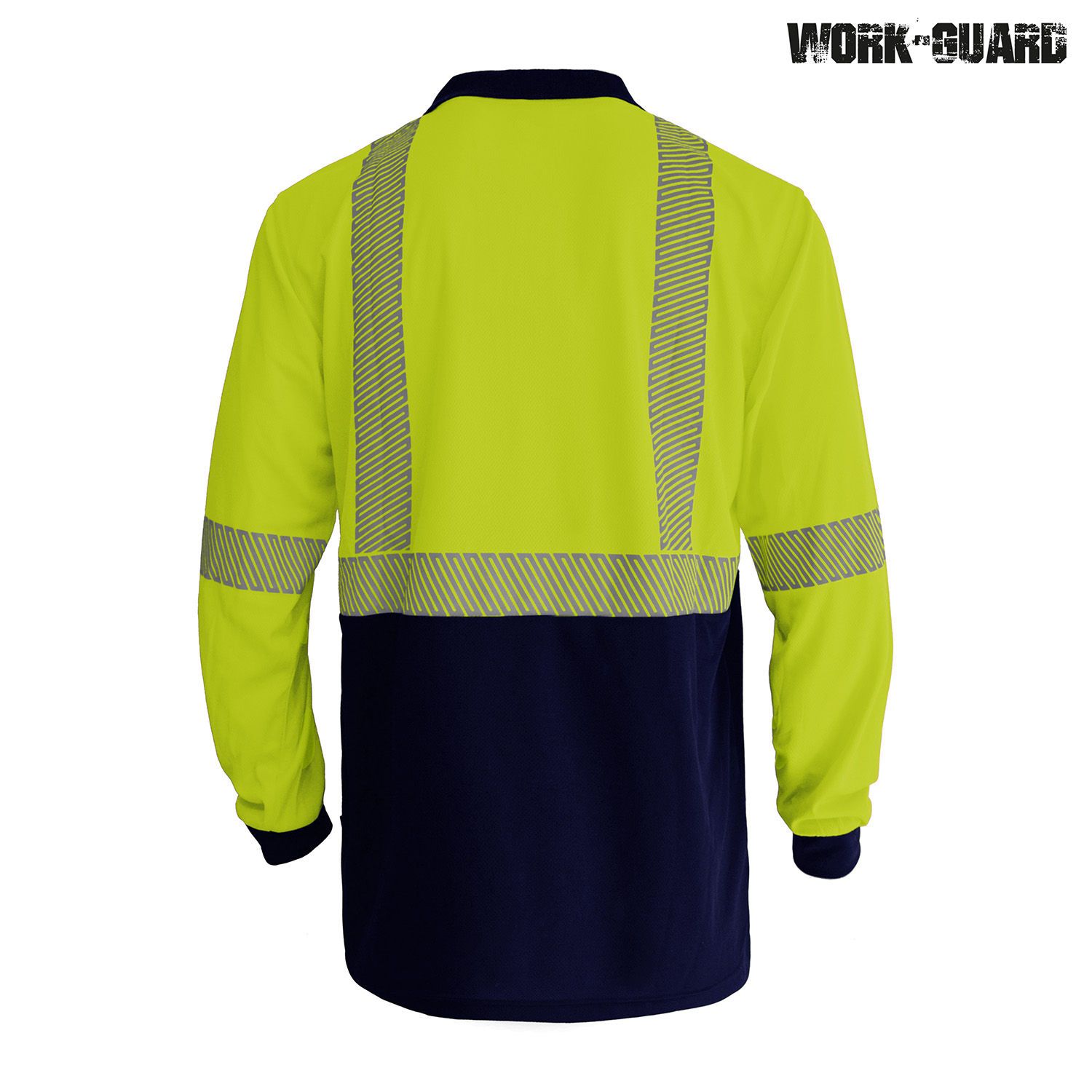 R486X Work-Guard Recycled Hi Vis Long Sleeve Day/Night Polo - Image 11