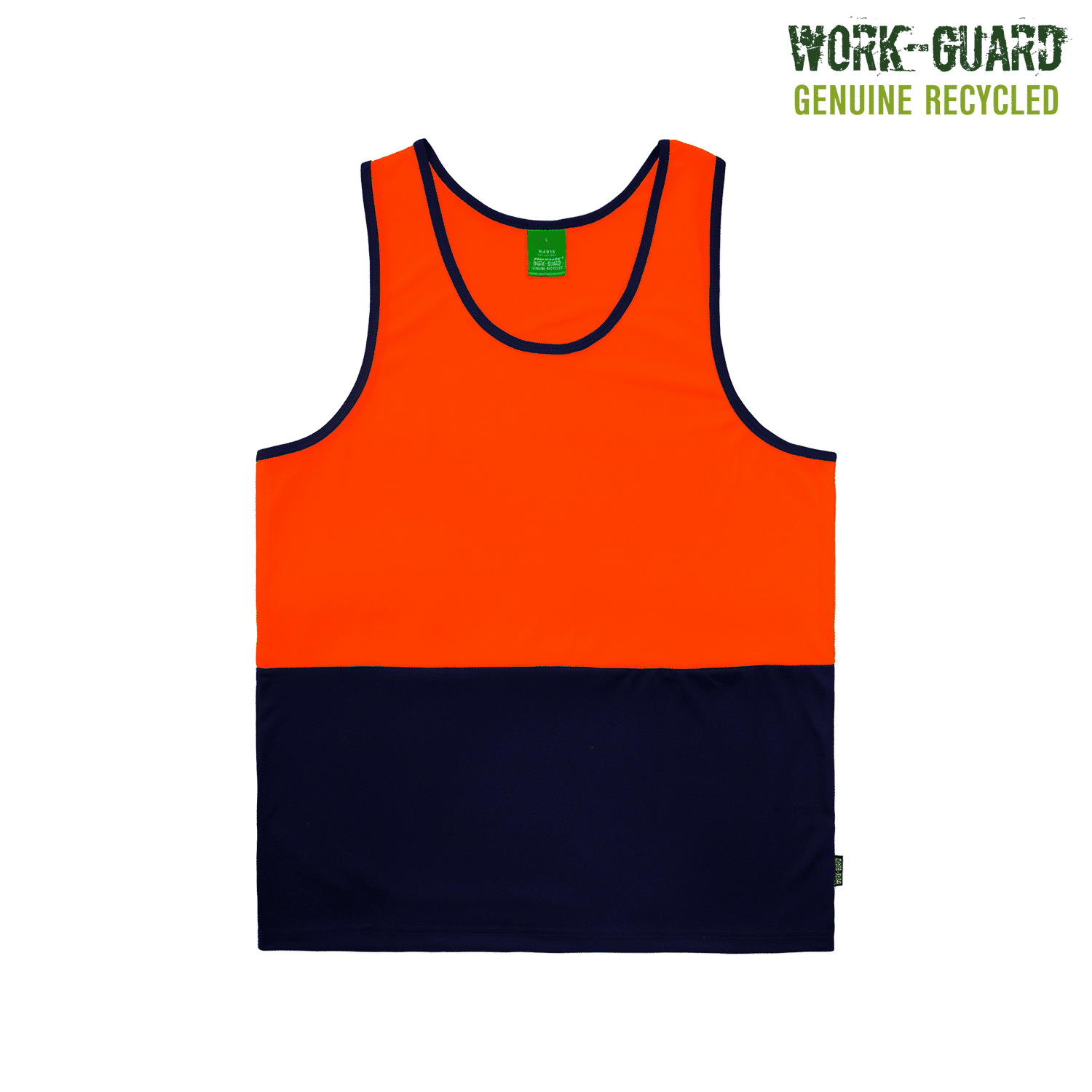 R491X Work-Guard Recycled Hi Vis Singlet - Image 4
