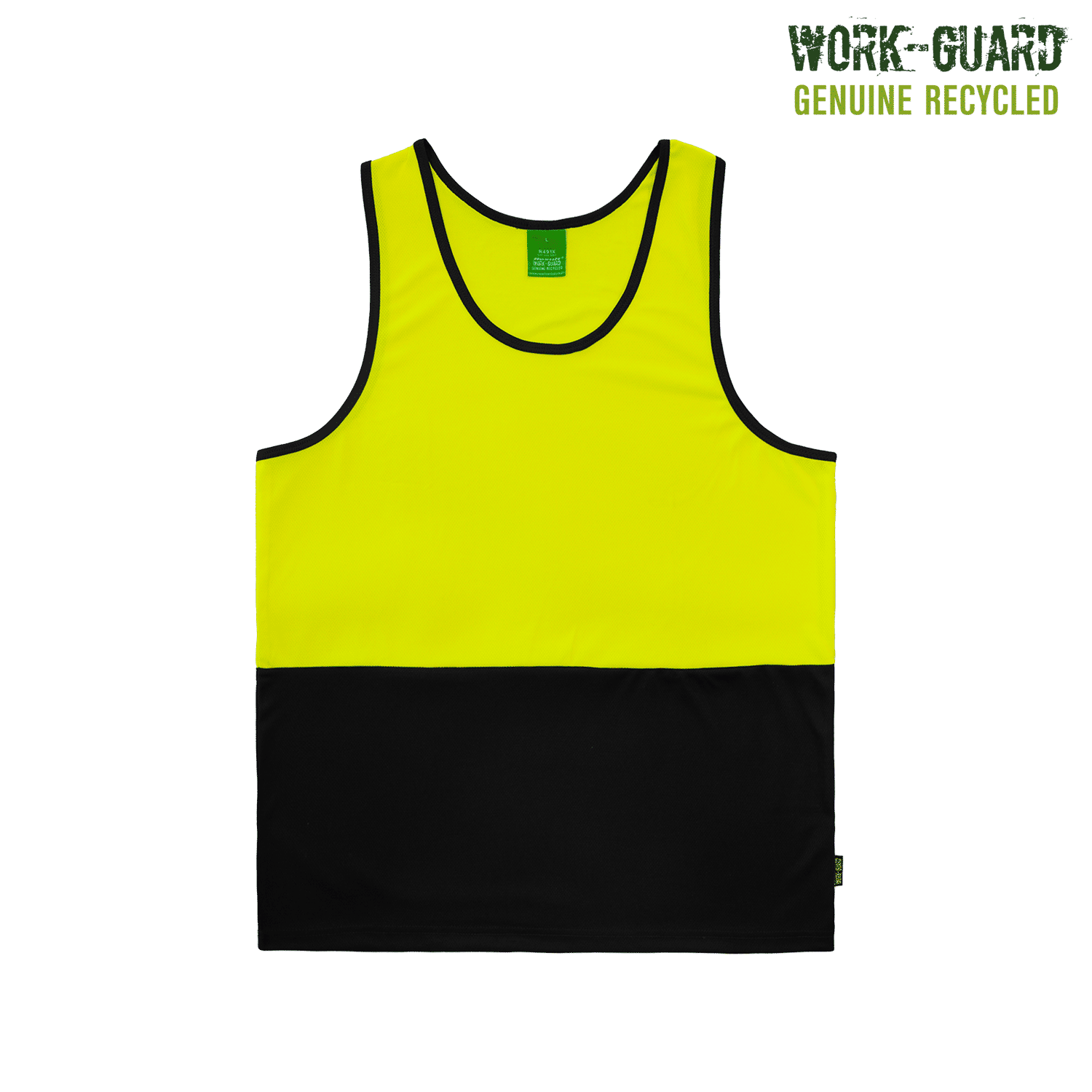 R491X Work-Guard Recycled Hi Vis Singlet - Image 13