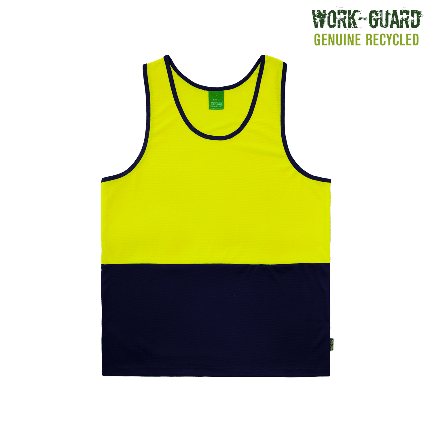 R491X Work-Guard Recycled Hi Vis Singlet - Image 15