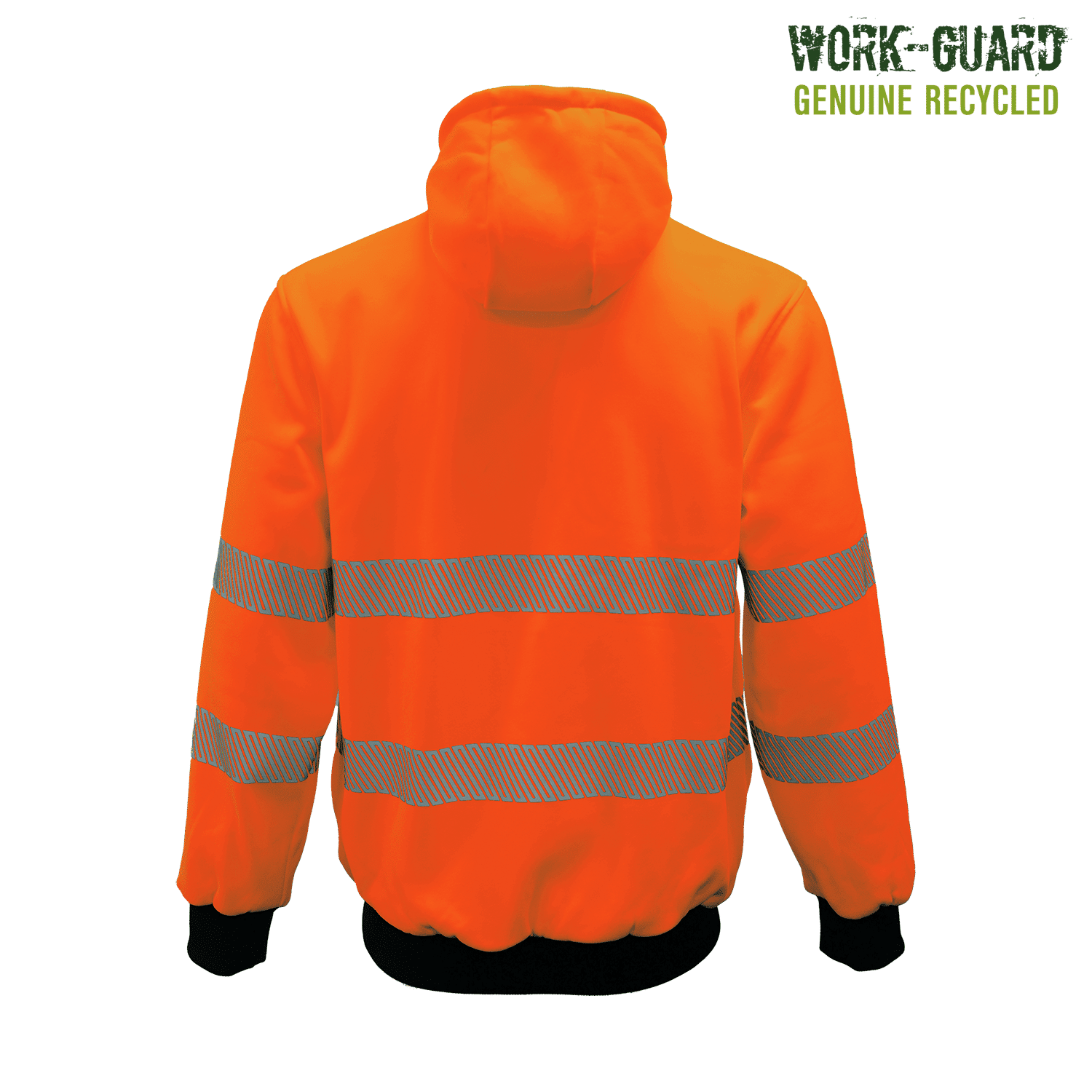 R503X Work-Guard Recycled Hi Vis Day/Night Zipped Hoodie - Image 10