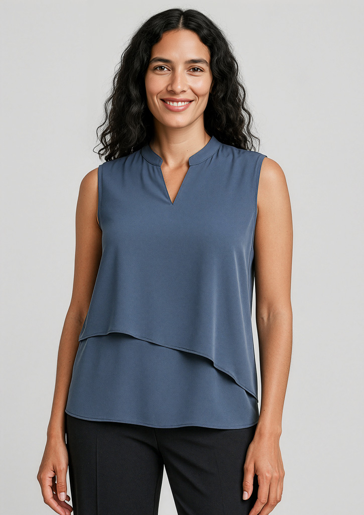 Womens Seville Sleeveless Layered Blouse - Image 23
