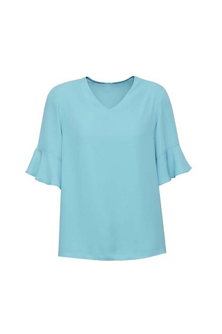 Womens Aria Fluted Sleeve Blouse - Image 24