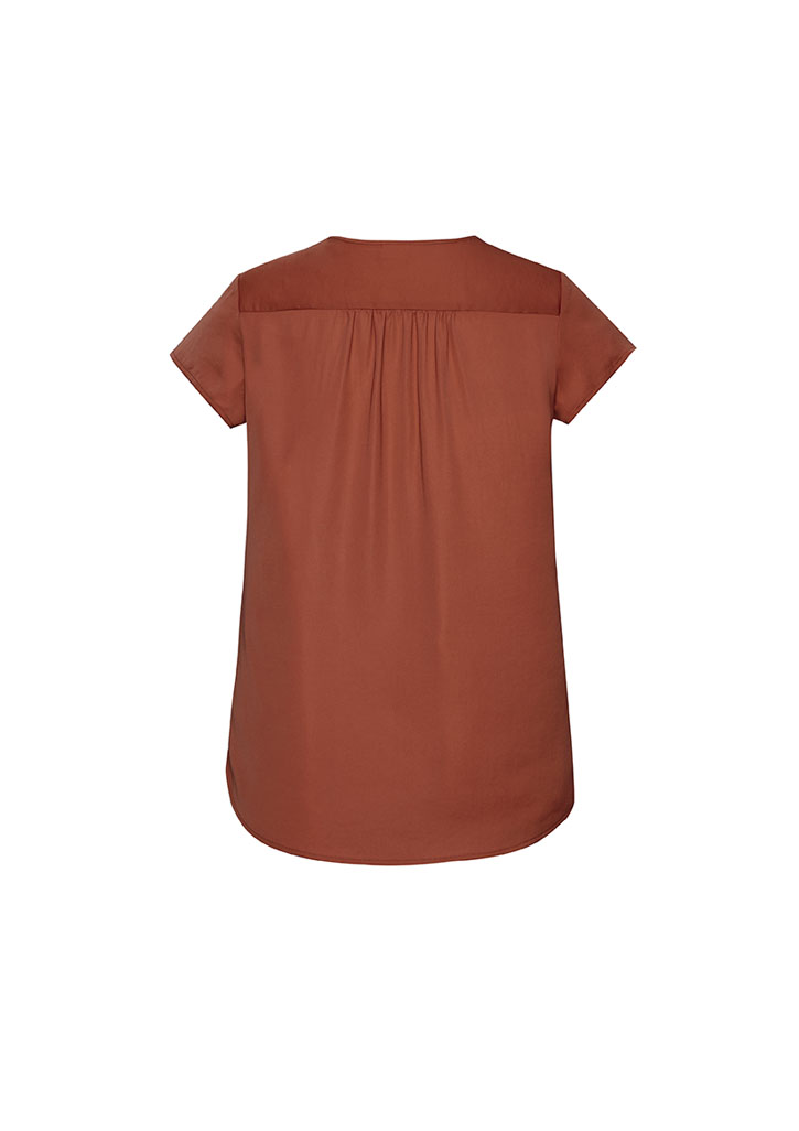 Womens Kayla V-Neck Pleat Blouse - Image 27