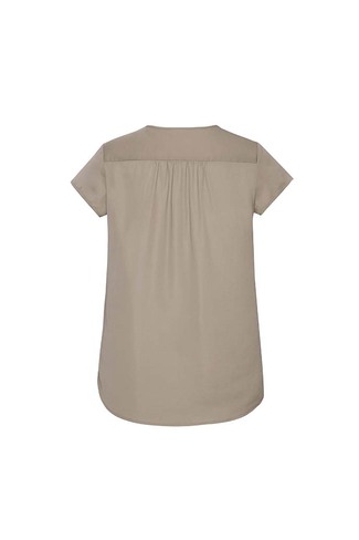 Womens Kayla V-Neck Pleat Blouse - Image 25