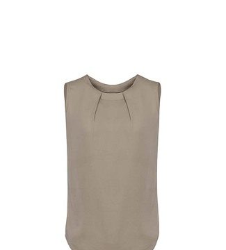 Womens Estelle Sleeveless Pleat Detail Blouse