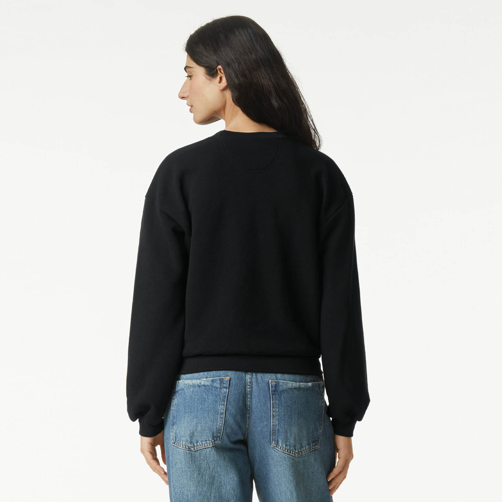 RF494 American Apparel Reflex Fleece Women's Crewneck Sweatshirt - Image 5