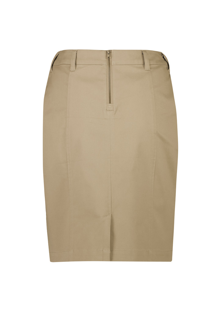 Womens Mid Waist Stretch Chino Skirt - Image 28