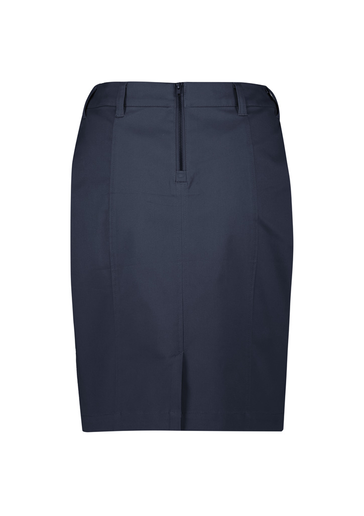 Womens Mid Waist Stretch Chino Skirt - Image 33