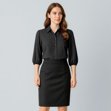 Womens Cool Stretch Mid-waist Pencil Skirt