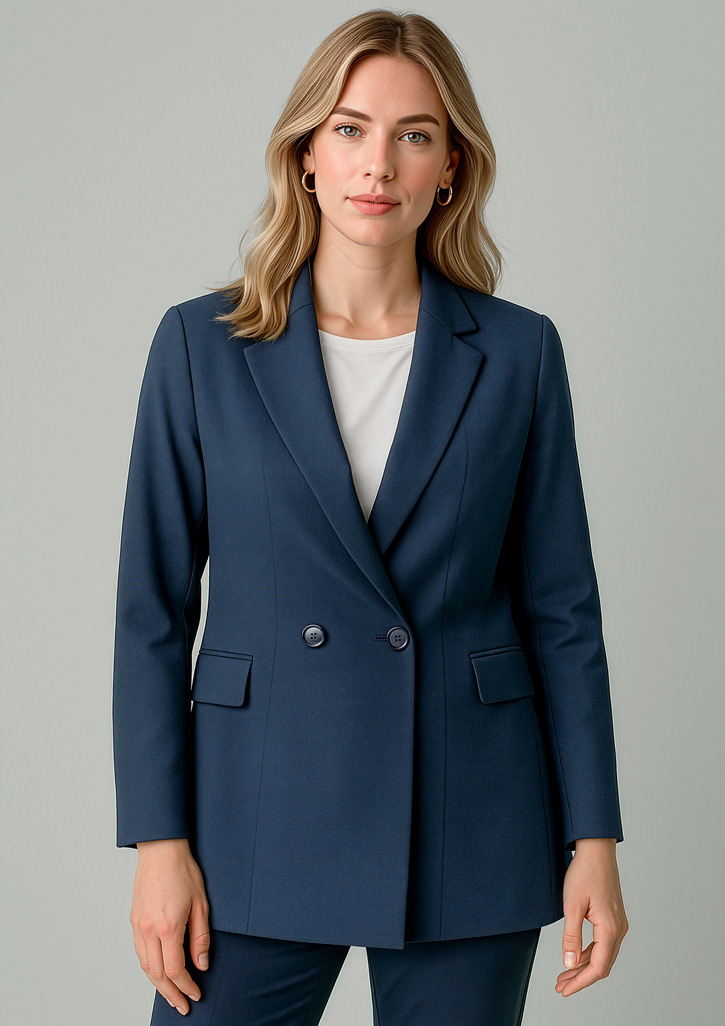 Womens Renew Double Breasted Longline Jacket - Image 13