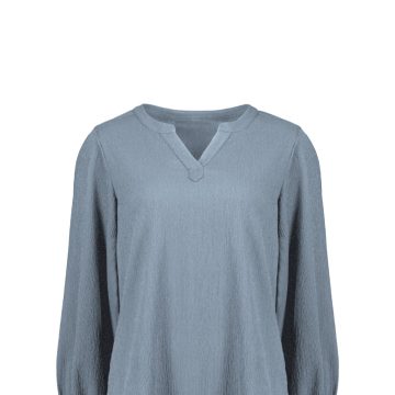 Womens Ruche Long Sleeve Blouse