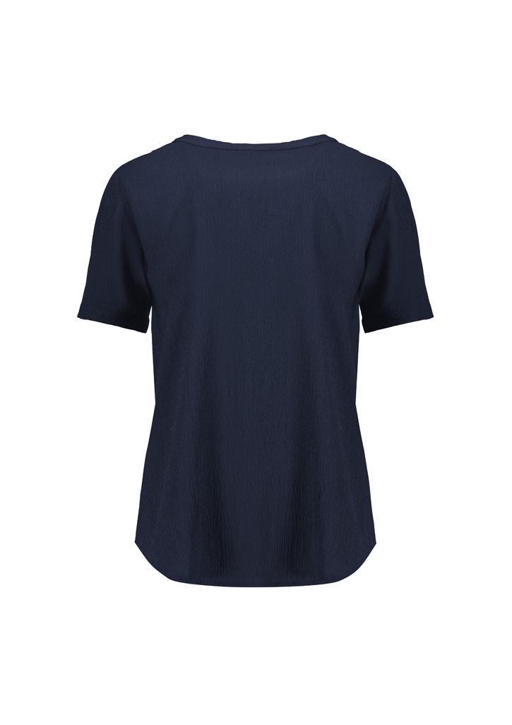 Womens Ruche Short Sleeve Blouse - Image 17