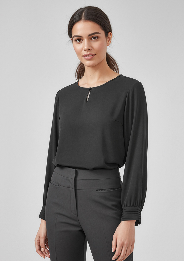 Womens Evelyn Long Sleeve Blouse - Image 16