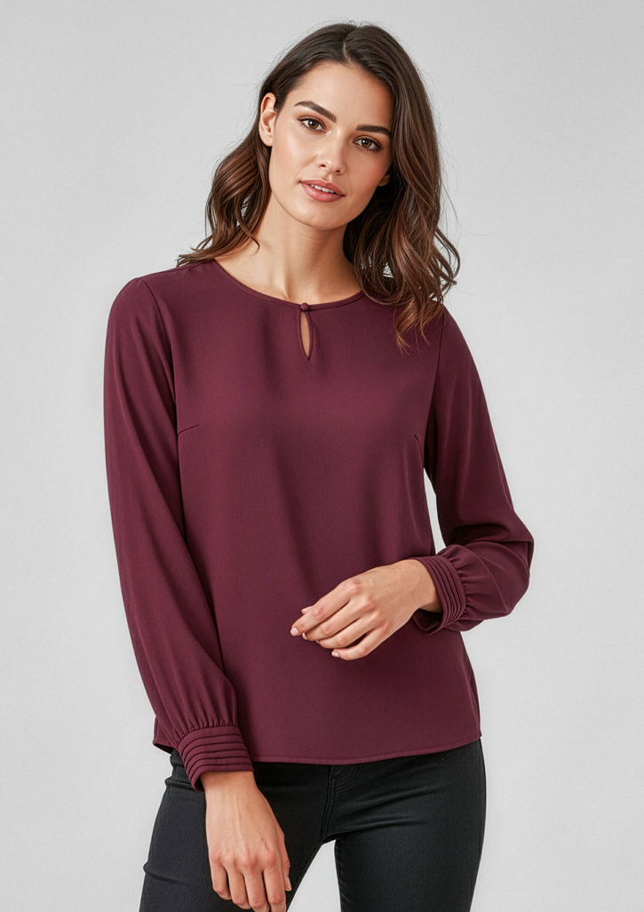 Womens Evelyn Long Sleeve Blouse - Image 21