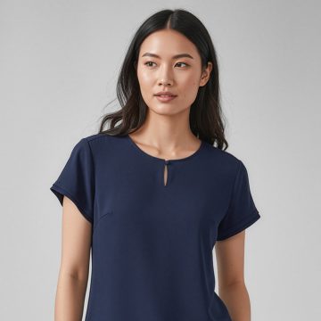 Womens Evelyn Short Sleeve Blouse