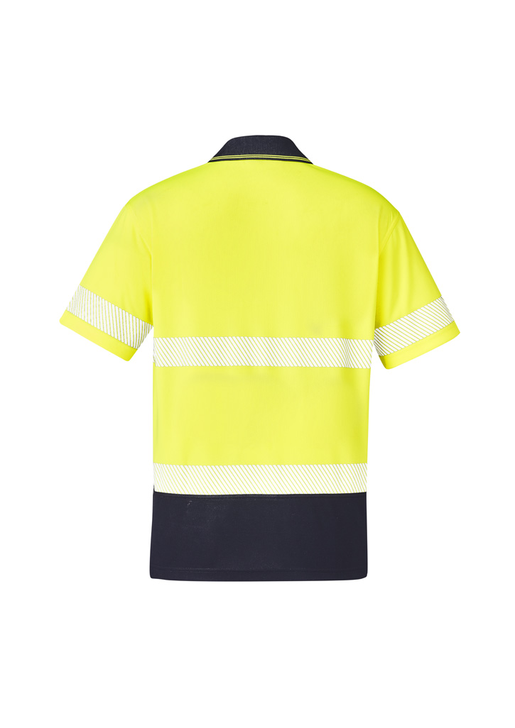 Unisex Hi Vis Segmented Tape Short Sleeve Polo - Image 15