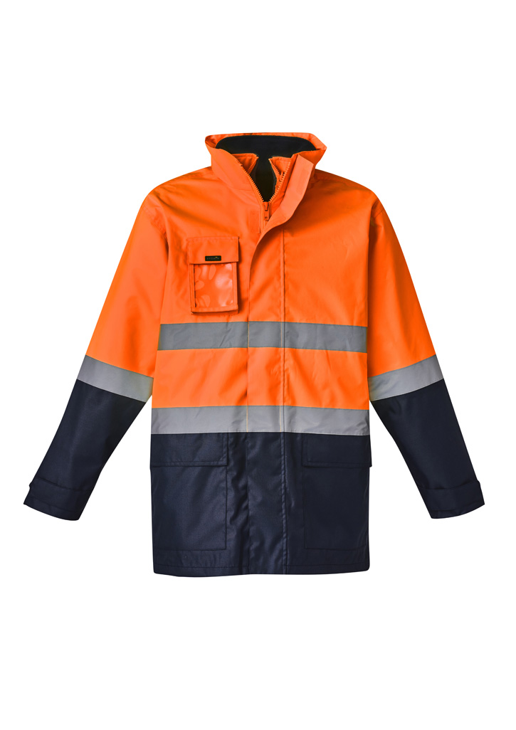 Mens Hi Vis Basic 4 In 1 Waterproof Jacket - Image 8