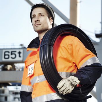 Mens Hi Vis Ultralite Waterproof Jacket