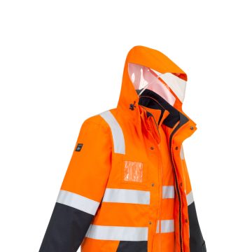 Mens Hi Vis 4 In 1 Waterproof Jacket