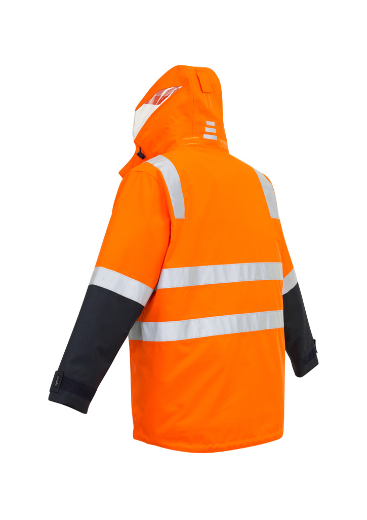 Mens Hi Vis 4 In 1 Waterproof Jacket - Image 11