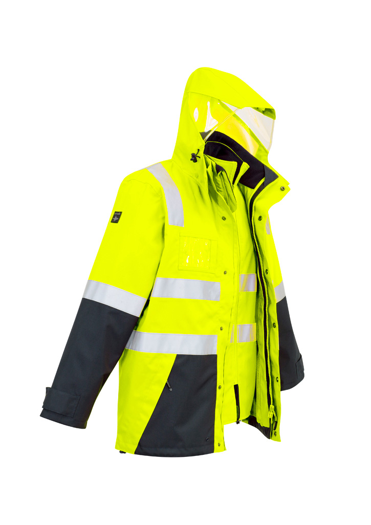 Mens Hi Vis 4 In 1 Waterproof Jacket - Image 14