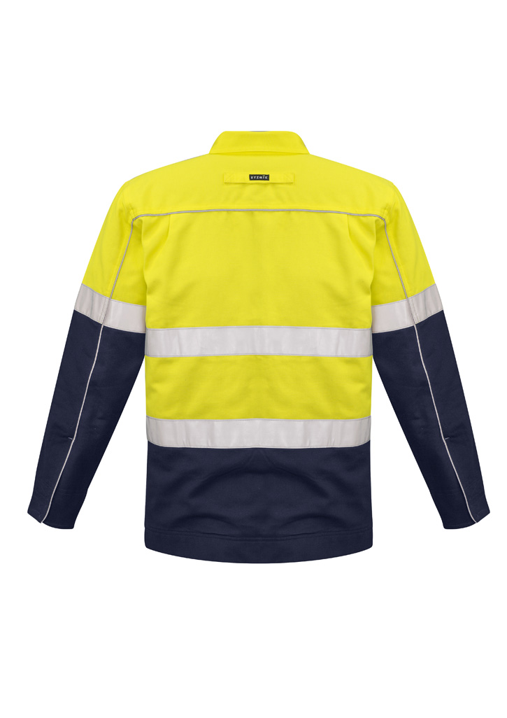 Mens Hi Vis Cotton Drill Jacket - Image 8