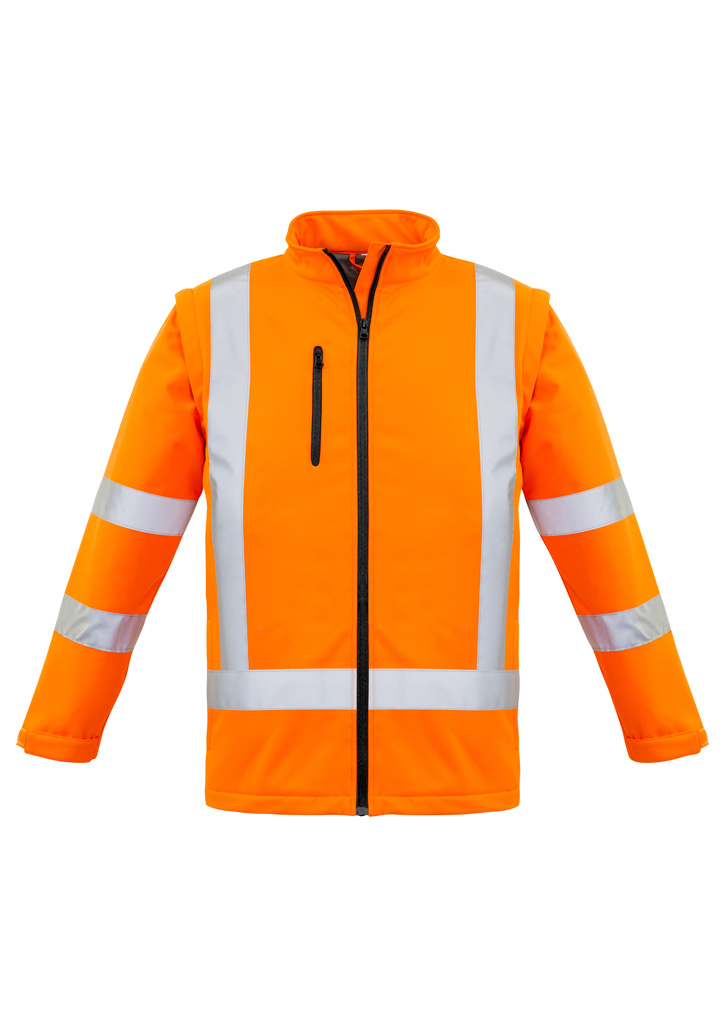Unisex Hi Vis X Back 2 In 1 Softshell Jacket - Image 10