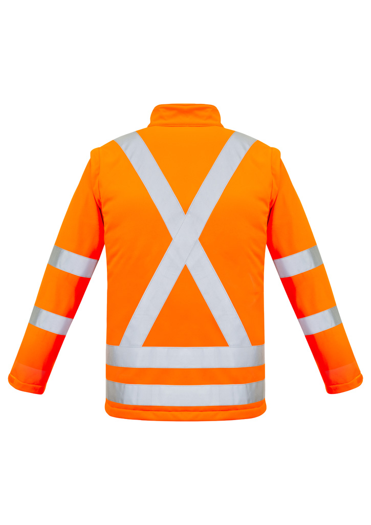 Unisex Hi Vis X Back 2 In 1 Softshell Jacket - Image 11