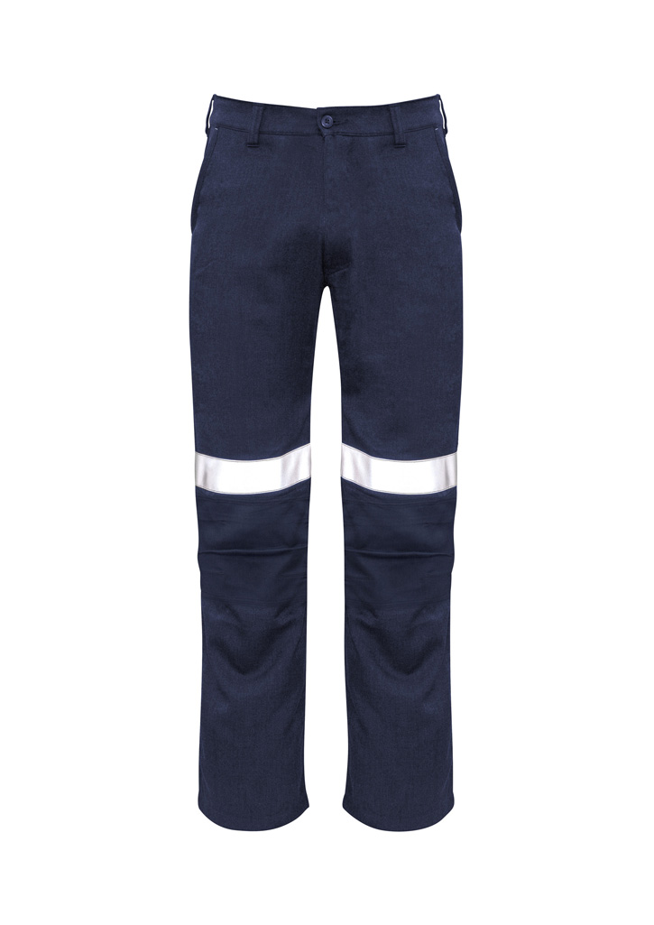 Mens Orange Flame Traditional Style Taped Work Pant