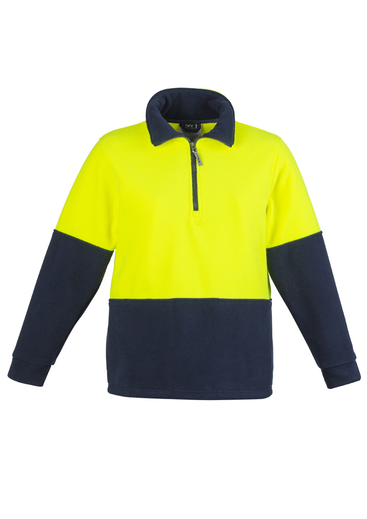Unisex Hi Vis 1/2 Zip Polar Fleece Pullover - Image 8
